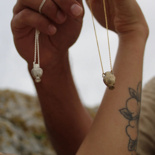 Mythological Vase Pendant (Silver WIth 45cm Chain)