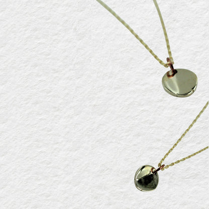 Ancient Coin Pendant Amulet (Brass With 45cm Gold-Plated Silver Chain)